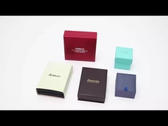 PU Lederen Ring Juwelen Verpakkingsdoos Custom LOGO Design 2 in 1 Groothandel