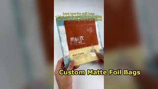 Aangepaste OPP-tassen Matte gelamineerde folieverpakking