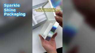 Luxe holografische sieradendozen op maat gemaakte verpakking