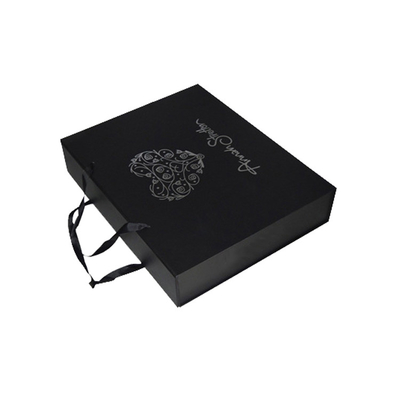 Het vouwen van Vouwbare de Giftdoos van Carboard van de Gift Verpakkende Doos Zwarte met Magnetisch Deksel