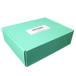 De Dooscmyk Druk van douanelogo blue corrugated cardboard mailers
