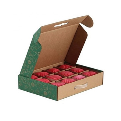 Gepersonaliseerd logo gegolfde karton vouw mailer dozen mailer fruit verpakking voor verzending