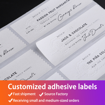 3D Vinyl Waterdichte Douanedocument Stickers met Bedrijf Logo Printed