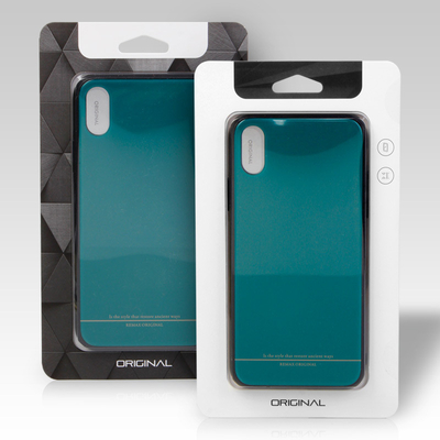 Luxe Custom Logo Drawer Mobile Phone Case Verpakkingsdoos Stijf Met Haak