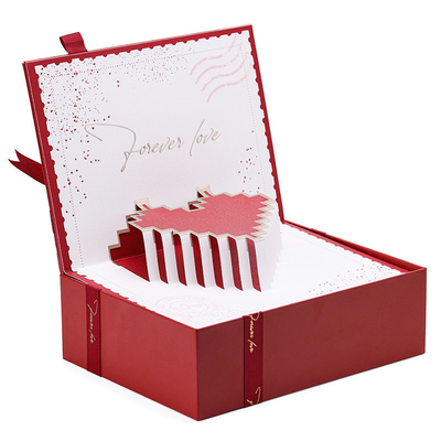 Cardboard Paper Gift Box Romantische Valentijnsdag Juwelen Doos