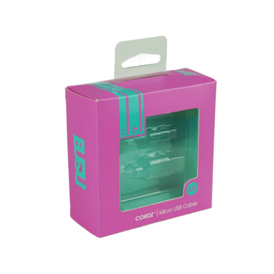 op maat gemaakte kartonnen dozen datalijn usb-kabeldozen met plastic blisterbak