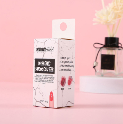 Persoonlijk opvouwbare lege verpakkingsdozen voor nagellak, olie, cosmetica, papieren doos