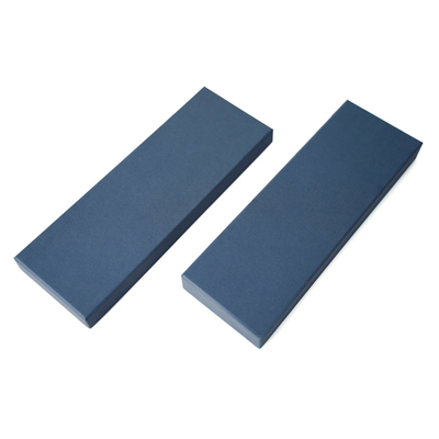 Kleine deksel en basis gegolfde cadeaubon Blauw verpakkingspapier Toppapier met aangepast logo