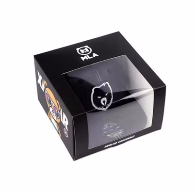Custom LOGO vouw kartonnen doos Kinderen Kinderen Speelgoed Verpakking cadeaubon Papieren dozen met PVC-venster