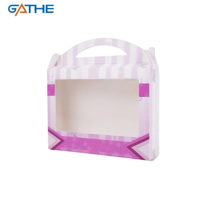 Custom design verpakkingsdoos poppen make-up voor meisjes venster display box met handvat