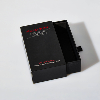 Custom Logo Printing Ivory Drawer Gift Box Goud stempels voor kleine bedrijven Luxe horloges