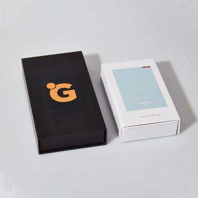 Custom Logo Zwart Wit Papier Karton Verpakkingsdoos Flip Cell Phone Case Verpakkingsdoos