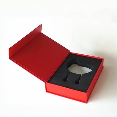 Gepersonaliseerd logo drukken Elektronisch product Papierverpakking Oortelefoon Verpakkingsdoos EVA Inner Tray Magnet Doos
