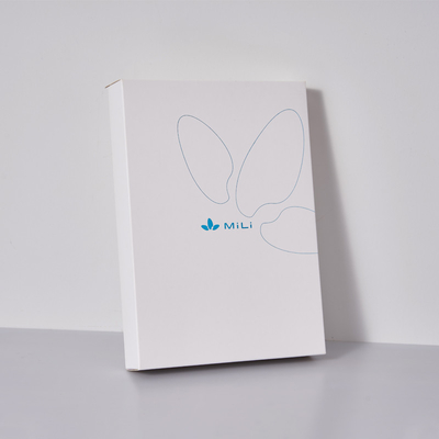Op maat gedrukt logo wit karton vouwdoos productverpakking cadeaubon