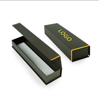 Custom Logo Luxe Zwart Karton Verpakking Horloge Bands Smart Pen Magnetische cadeaubon
