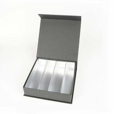 OEM luxe magnetische boekvormige doos karton papier verpakking cadeaubon met verdelers