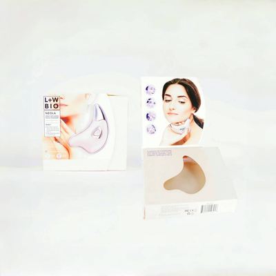 Gepersonaliseerde massager kartonnen verpakkingsdoos, schoonheidsapparatuur cosmetische cadeaubon met scherm