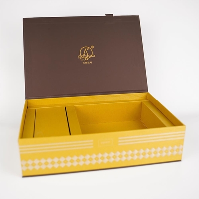 Luxe Custom Cardboard Gift Packaging Voor Thee Box Theeopslag Verpakkingsdoos Met Innerlijke Tray