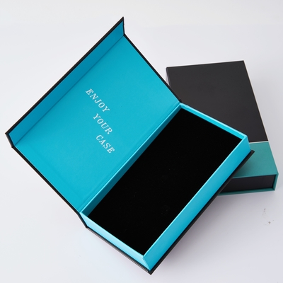 Custom Luxury Magnetic Flip Mobile Phone Box sluitpapier verpakking cadeaubon telefoon schuim