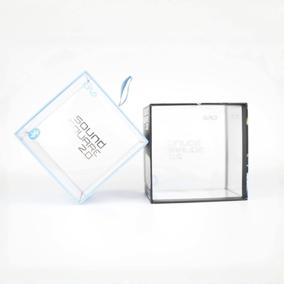 Custom Logo Plastic Transparent PVC Doos, Ribbon Uitglijdende Packaging Dozen Met Vensters