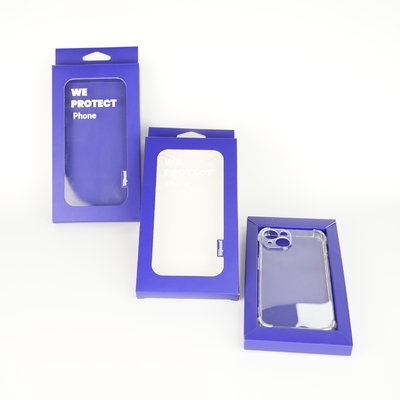 2025 New Design Custom Phone Case Box Packaging Slide Out Drawer Box Met Papierbak Voor Iphone