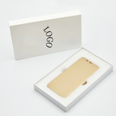 Groothandel Rigid Phone Case Packaging Box, Custom Phone Case Boxes met deksel Pearl Foam Trays