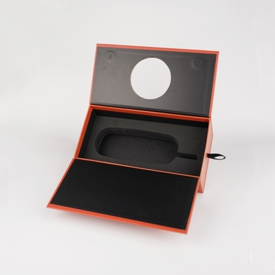 Op maat gemaakte dubbele deur open magnetische cadeaubon met EVA-bak, elektronische producten pakketdoos voor Bluetooth-luidspreker