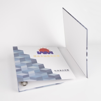 Huwelijksfotoalbum Boekenverpakking Custom Logo 4D Ring Binders met gerecycleerde materialen