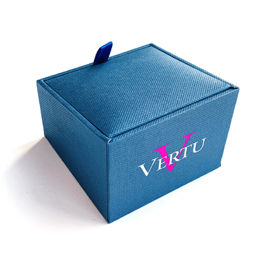 Luxe op maat gemaakte ringdozen sieraden Set leer Ringdoos Armband Oorbel cadeau verpakkingsdoos met logo afgedrukt