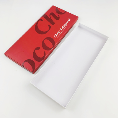 Luxe chocolade verpakkingsdoos Uv Print Customized Logo Gift Box Verpakking Voor Chocolade Bar