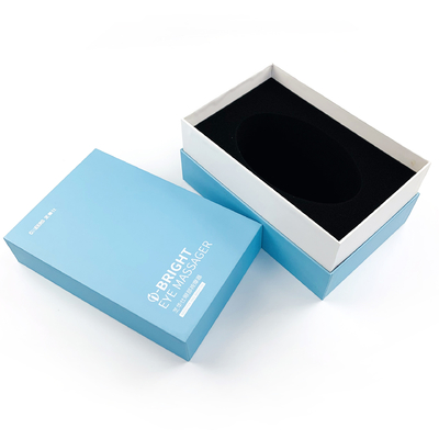 Aangepaste Kleur Pantone Productverpakking Doos Stevige Kartonnen Geschenkdoos met Deksel en Tray voor Oogmassage Instrument
