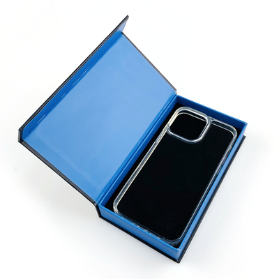 Klapdeksel Cadeaudoos met Magneet Aangepaste Kartonnen Verpakking telefoonhoesjes doos met Logo