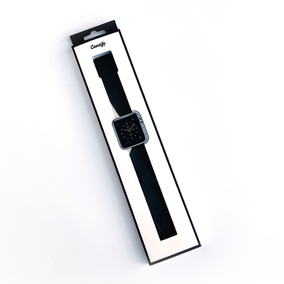 Op maat gemaakte grootte Reghoekig papieren cadeaubon Horloge Riem Verpakking Kunstpapier Horloges Doos Verpakking
