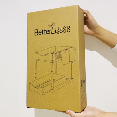 Op maat gemaakte opvouwbare kraftpapierdoos Pakket Gekrompen mailer Verscheping Postkarton Verpakkingsdozen voor planken