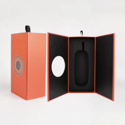 Groothandel Recycle Cardboard Gift Double Door Open Luxe Parfums Box Verpakkingsdoos voor wijnfles Doos Magnetische cadeaubon