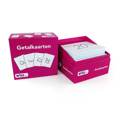 Aangepaste Populaire Speelkaarten Leuke Kaartspel AR Nummer Flitskaarten Met Aangepaste Papieren Dozen Verpakking Voor Speelkaarten