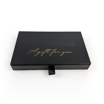 Groothandel Milieuvriendelijke Materialen Zwarte Lade Telefoon Accessoires Geschenkdoos Telefoonhoes Verpakking Doos Met EVA Spot UV